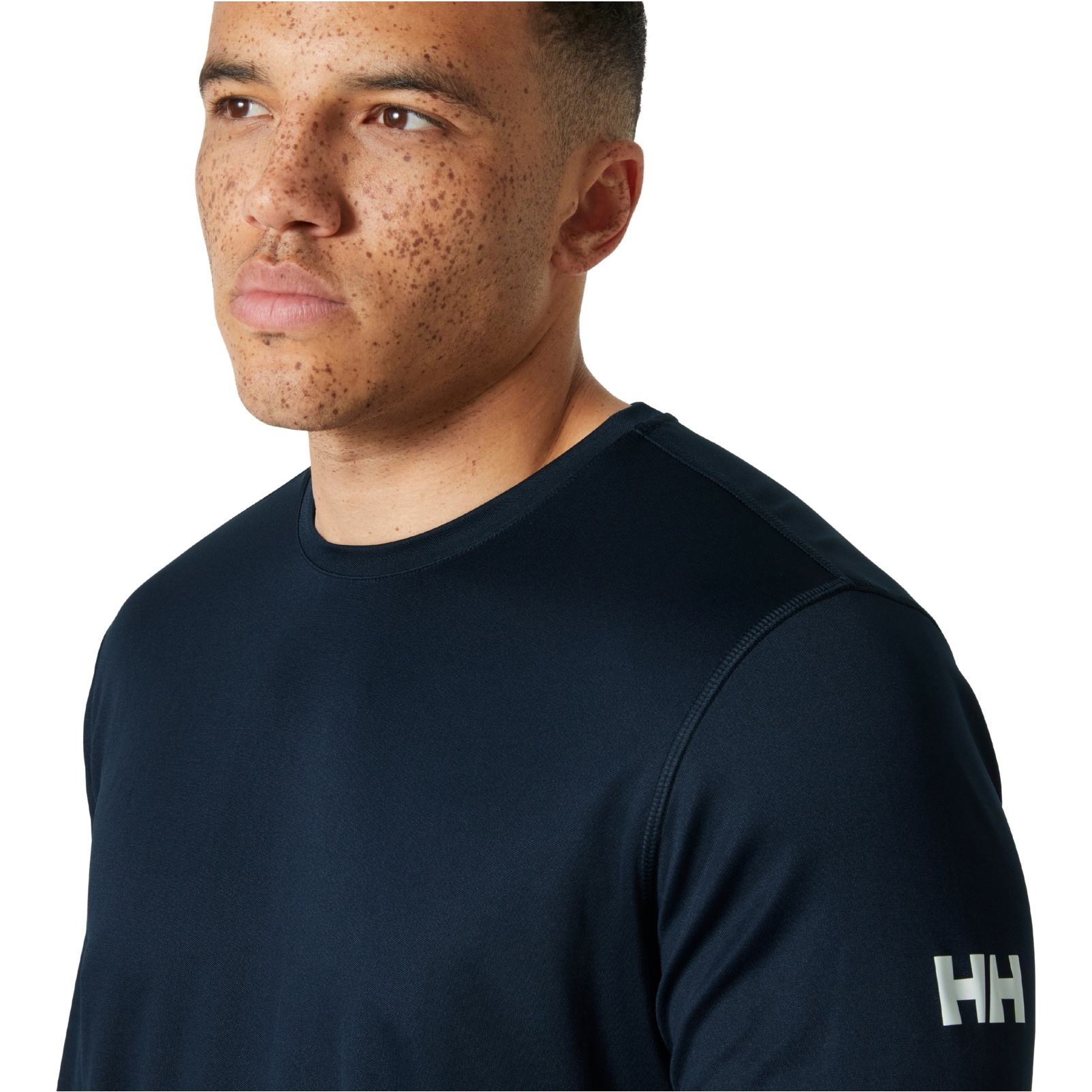 2026 Helly Hansen Mens Tech Crew Long Sleeve Top 2.0 49582 - Navy